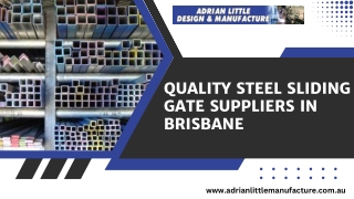 Quality Steel Sliding Gate Suppliers in Brisbane