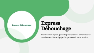 express d bouchage
