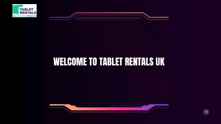 Rent a Microsoft Surface Tablet Rentals UK