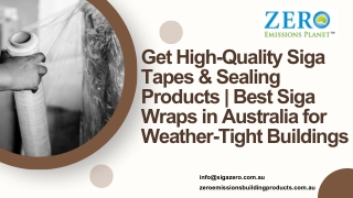 Get High-Quality Siga Tapes & Sealing Products  Best Siga Wraps in Australia for Weather-Tight Buildings