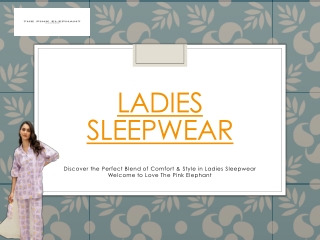 ladies sleepwear