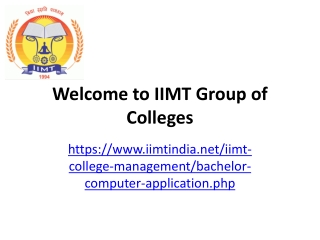 welcome to iimt group of colleges