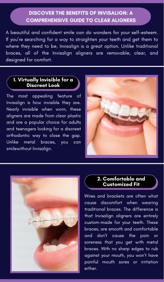 Discover the Benefits of Invisalign:  A Comprehensive Guide to Clear Aligners