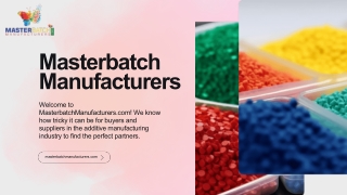 Premium Pet Masterbatch – Enhance PET Products Today!