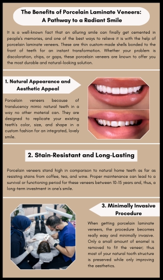 The Benefits of Porcelain Laminate Veneers: A Pathway to a Radiant Smile