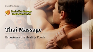 Relax and Heal with Thai Massage in Thornhill