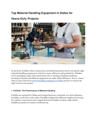top-material-handling-equipment-in-dallas-for-heavy-duty-projects