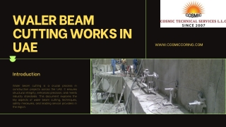 Expert Waler Beam Cutting Works in UAE – Cosmic Technical Service