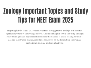 zoology important topics and study tips for neet