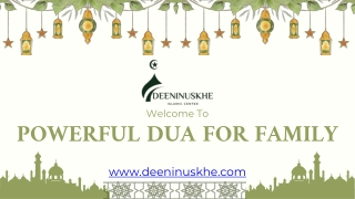 Powerful Dua For Family