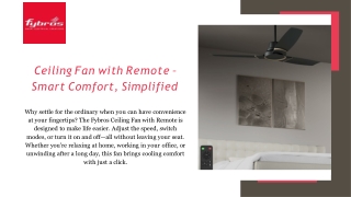 ceiling fan with remote smart comfort simplified