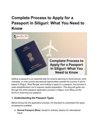 complete process to apply for a passport
