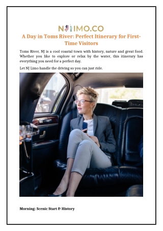 A Day in Toms River: Perfect Itinerary for First-Time Visitors