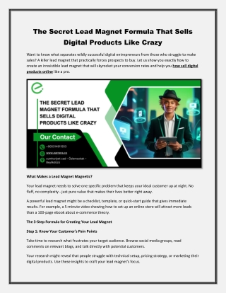 The Secret Lead Magnet Formula That Sells Digital Products Like Crazy