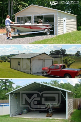 Double Wide Metal Carports
