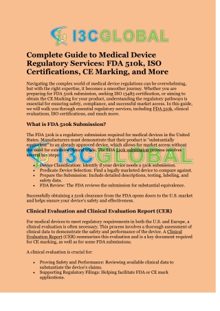 complete guide to medical device regulatory