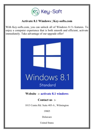 activate 8 1 windows key softs com