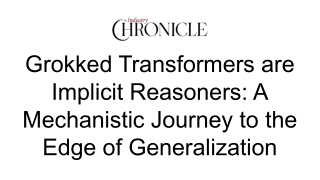 grokked transformers are implicit reasoners