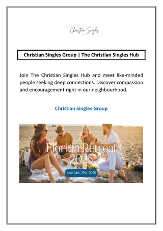 Christian Singles Group | The Christian Singles Hub