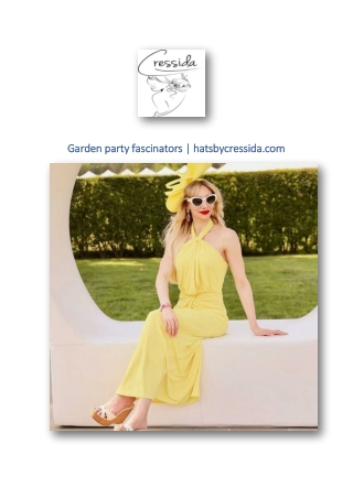 garden party fascinators hatsbycressida