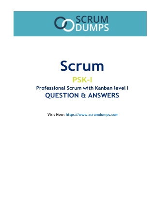 scrum psk i professional scrum with kanban level