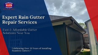 Expert Rain Gutter Repair Services | Ajs Seamless Gutters