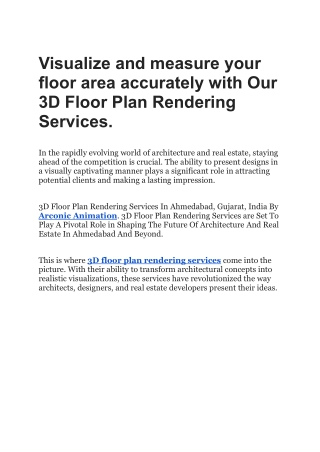 visualize and measure your floor area accurately