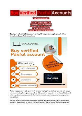 Where Can I Buy verified Paxful accounts_