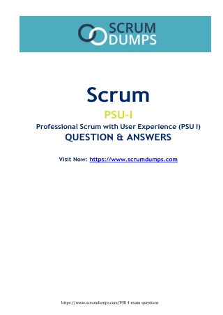 scrum psu i