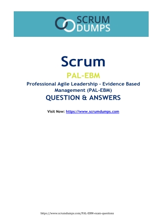 scrum pal ebm