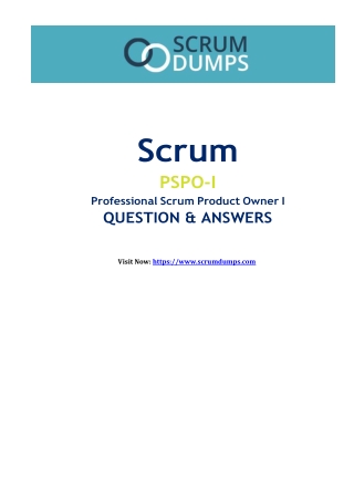 scrum pspo i professional scrum product owner