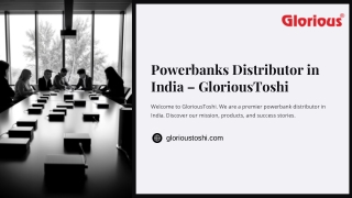 Leading Powerbanks Distributor in India – GloriousToshi