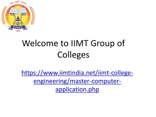 welcome to iimt group of colleges