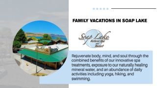 Family Vacations in Soap Lake