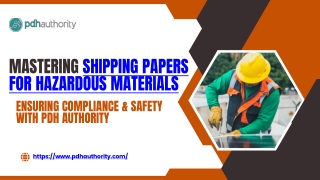 Mastering Shipping Papers for Hazardous Materials