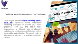 Best Social Media Marketing Agency Near You – TechnoAdz