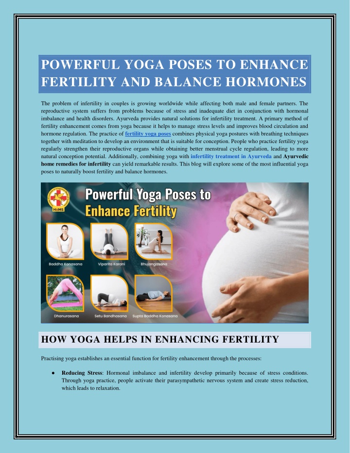 powerful yoga poses to enhance fertility