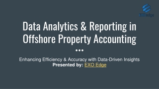 data analytics reporting in offshore property accounting