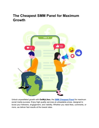 the cheapest smm panel for maximum growth