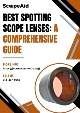 Best Spotting Scope Lenses: A Comprehensive Guide