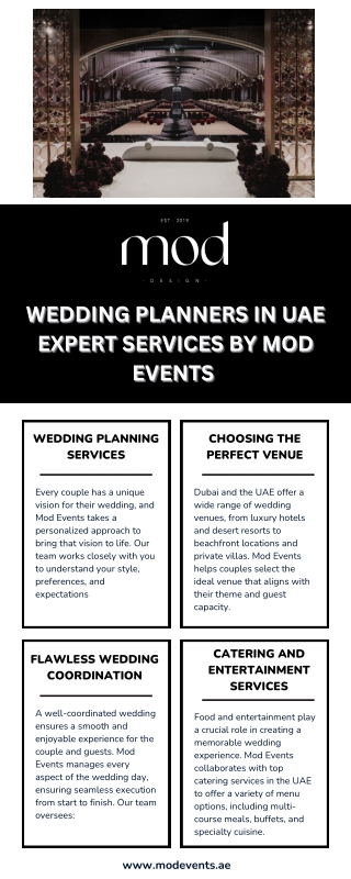 Wedding Planners in UAE Expert Services by Mod Events