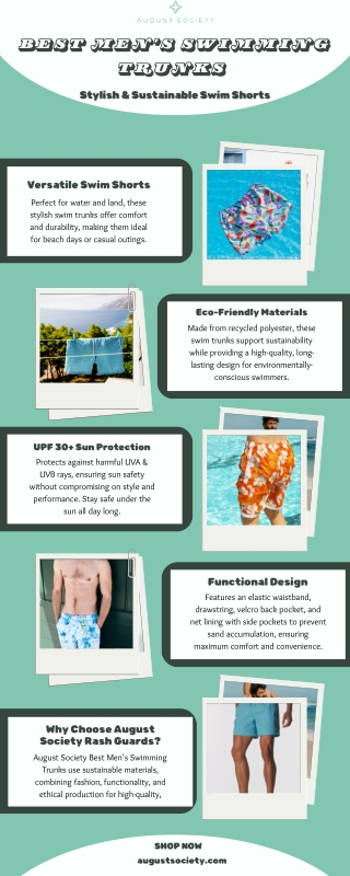 Best Men's Swimming Trunks – Stylish, Comfortable & Sustainable