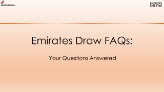 emirates draw faqs