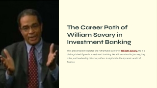 The-Career-Path-of-William-Savary-in-Investment-Banking
