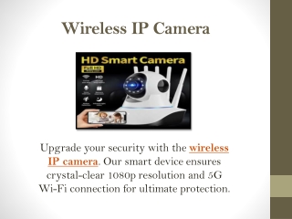 Wireless IP Camera