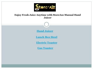 enjoy fresh juice anytime with storea2z manual