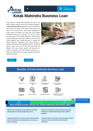 What Is the Kotak Mahindra Bank Business Loan Interest Rate in 2024? Find Out No