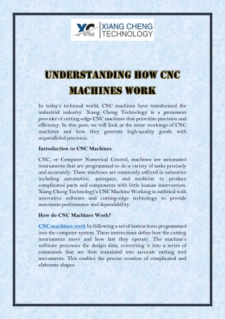 in today s technical world cnc machines have