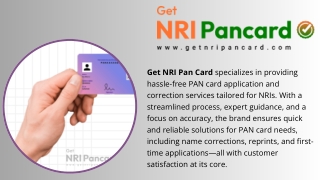 PAN Card Reprint Online for NRIs - Lost or Damaged Card?
