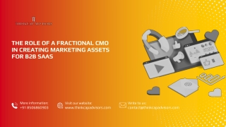 Role of a Fractional CMO in Creating Marketing Assets for B2B SaaS